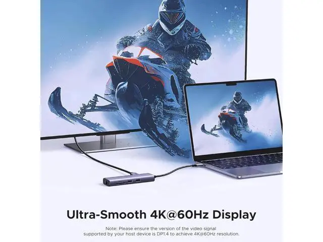 Alt view image 6 of 7 - UGREEN Revodok 7 in 1 USB C Multiport Hub with Gigabit Ethernet, 4K@60Hz HDMI, 100W PD Pass-Through Charging, USB-A Data Ports & SD/TF Card Reader, Compatible with MacBook M1/M2/M3, iPad, iPhone 15 Pr