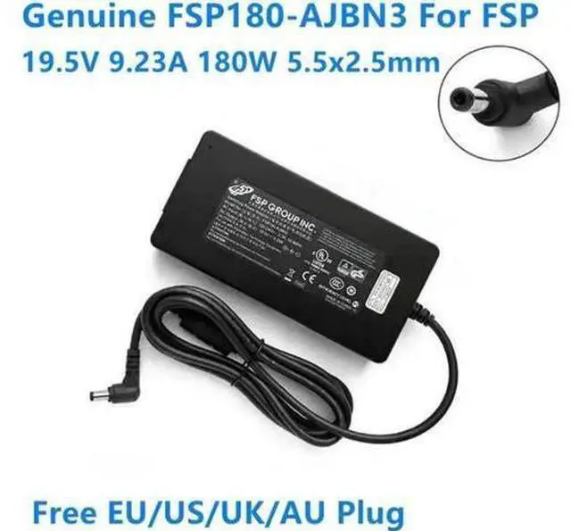 Main image of 180W AC Charger FSP180-AJBN3, 19.5V 9.23A Replacement Power Adapter Compatible with MAG-15, XNE15E19, EVOO EG-LP5-BK, A15-180P1A Gaming Laptops