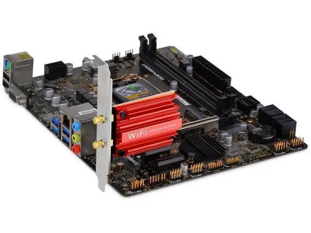 Alt view image 2 of 6 - AX210 WiFi 6E PCIe Wireless Adapter, Tri-Band 2.4G/5G/6G with Bluetooth 5.3 for Desktop