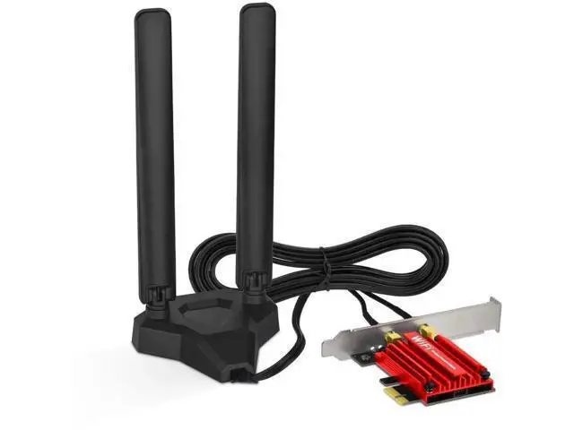 Alt view image 4 of 6 - AX210 WiFi 6E PCIe Wireless Adapter, Tri-Band 2.4G/5G/6G with Bluetooth 5.3 for Desktop
