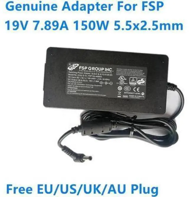 Main image of 150W 19V 7.89A AC DC Power Adapter FSP150-ABBN3, 5.5x2.5mm DC Tip Charger Compatible with CYBERPOWER TRACER III 15 Mechanical NFSV1511 Gaming Laptop Power Supply