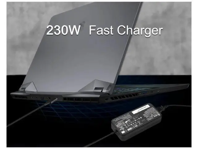 Alt view image 6 of 7 - 230W 240W USB Tip Laptop Charger 20V 11.5A/12A Power Cord Adapter, Replacement for MSI GE76 GE66 Raider GP76 GP66 Leopard Gaming Laptops