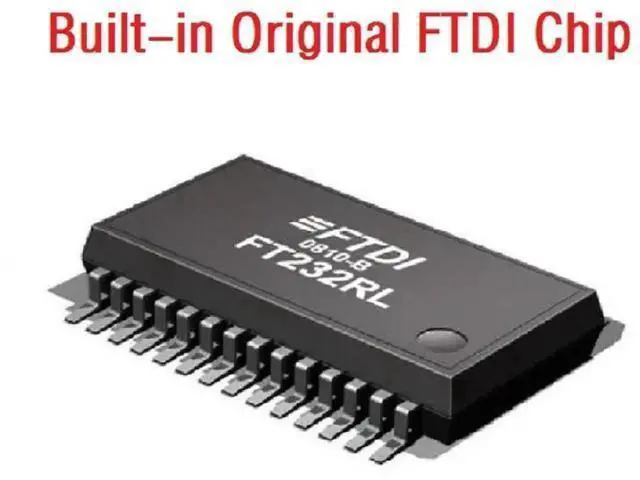 Alt view image 5 of 6 - 3.6M USB to DB9 Female RS232 Serial Converter Cable with FTDI FT232RL Chip, Null Modem Crossover Cable, Cross Wiring 2RXD 3TXD