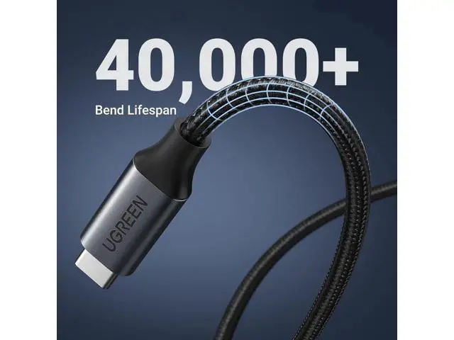 Alt view image 6 of 7 - UGREEN 3.3FT Black USB-C 3.2 Gen2 Extension Cable, 10Gbps Data Speed & 100W PD Fast Charging Male to Female Nylon Type-C Extender Cord for PSVR2, MacBook, iPad Pro, USB-C Hub, MagSafe Charger, iPhone