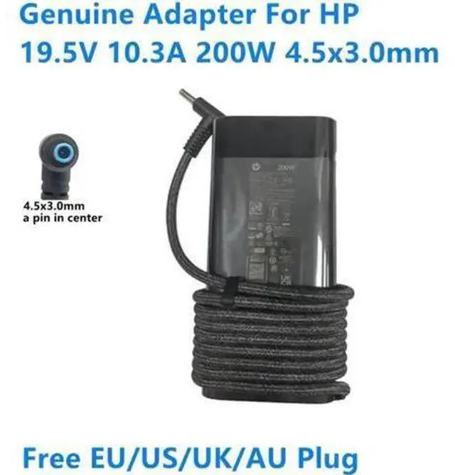 Main image of 200W 19.5V 10.3A Laptop AC Charger TPN-LA21 TPN-DA21 L73385-001 Power Adapter for HP OMEN 15, ZBook 17 G3 G4 G5