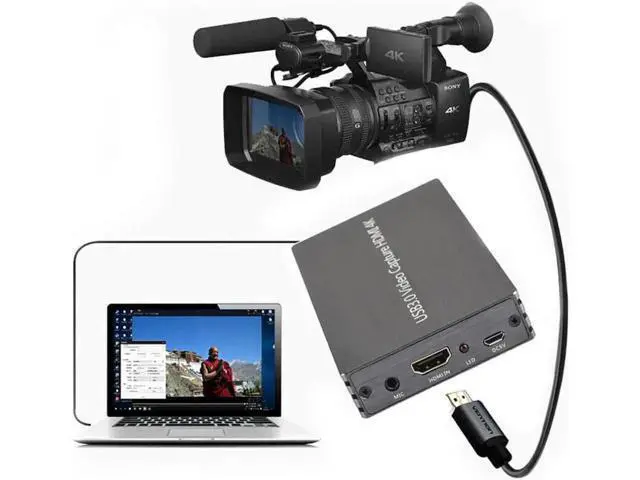 Alt view image 3 of 7 - 4K HDMI to USB 3.0 Video Capture Card Dongle, 1080P HD Recording Adapter Compatible with Windows Mac Linux