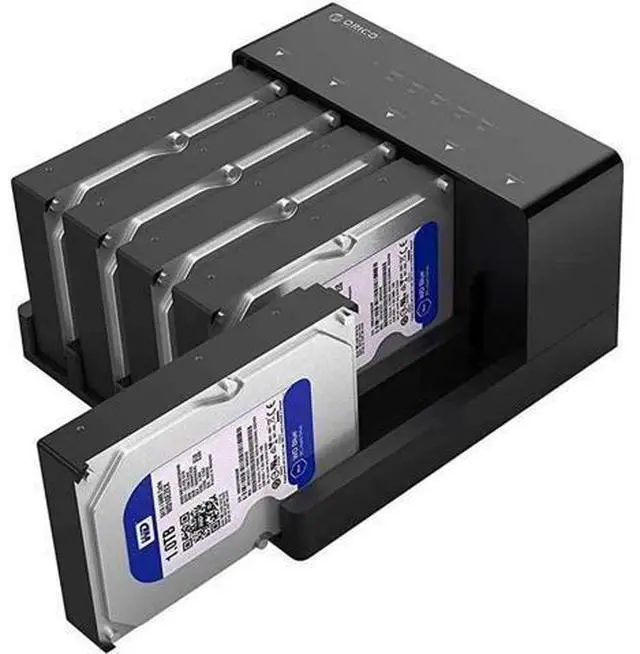 Main image of USB 3.0 to SATA 5-Bay Hard Drive Docking Station with Offline Clone Function, Supports 2.5/3.5 Inch HDD SSD, Up to 10TB per Drive