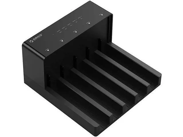 Alt view image 7 of 7 - USB 3.0 to SATA 5-Bay Hard Drive Docking Station with Offline Clone Function, Supports 2.5/3.5 Inch HDD SSD, Up to 10TB per Drive