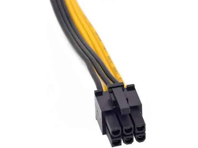 Alt view image 6 of 6 - 6 Pack 100cm PCIe 6Pin to 6+2Pin GPU Power Adapter Cables, Graphics Card Conversion Cord for BTC Mining Servers
