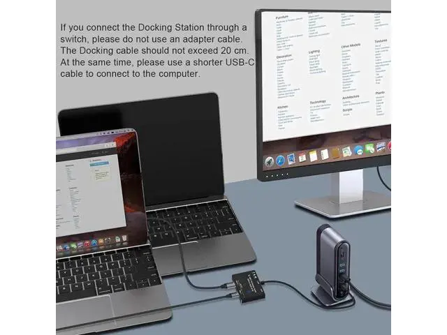 Alt view image 3 of 7 - Bi-Directional USB-C 8K Switch Splitter Converter, USB 3.1 Type-C Multi-Function Switch Supports 8K@30Hz, 4K@120Hz, 100W PD Charging & 10Gbps High-Speed Data Transfer