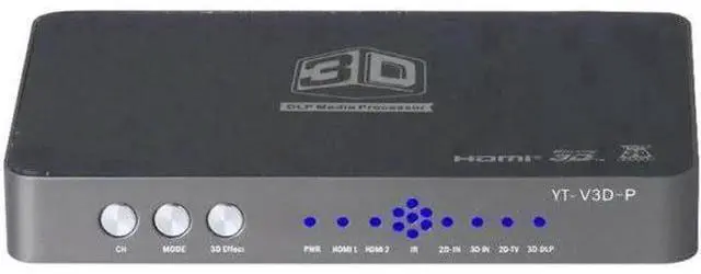 Main image of 2D to 3D HDMI Video Converter, Convert Left/Right & Up/Down Format to 3D, Compatible with Projector & Blu-Ray Player, US Power Plug