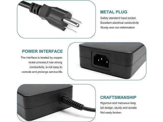 Alt view image 2 of 6 - 280W 20V 14A AC Laptop Charger ADP-280BB B A18-280P1A, Power Adapter Compatible with MSI GS77 GE66 GE76 Raider GP76 GP66 Leopard S93-0409330-C54, Clevo X170SM-G X170KM-G Gaming Notebooks
