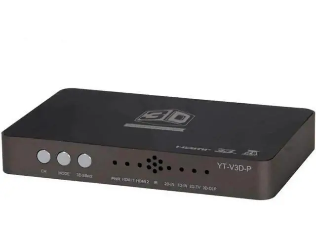 Alt view image 5 of 5 - 2D to 3D HDMI Video Converter, Convert Side-by-Side & Top-Bottom 3D Signals for Projectors Blu-Ray Players, US Plug Power Supply