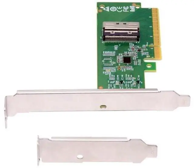 Main image of PCIe 5.0 x8 to MCIO 8i (SFF-TA-1016) Adapter, 74Pin Mini Cool Edge IO Female PCI Expansion Card for Server/Storage/NAS