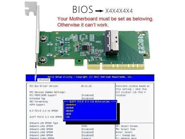 Alt view image 5 of 7 - PCIe 5.0 x8 to MCIO 8i (SFF-TA-1016) Adapter, 74Pin Mini Cool Edge IO Female PCI Expansion Card for Server/Storage/NAS