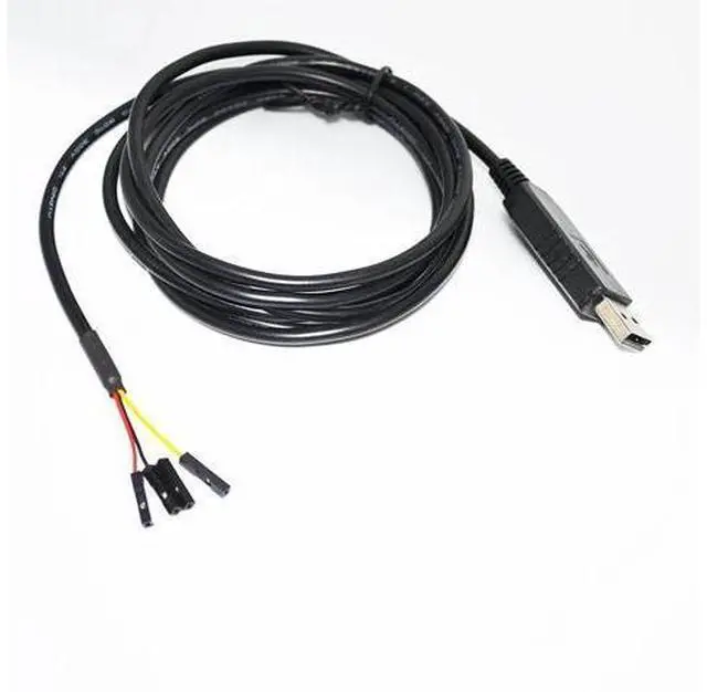Main image of FTDI FT232RL USB TO RS232 CONVERTER 4PIN 4 WAY DUPONT JUMPER DEBUG DOWNLOAD CABLE FOR RASPBERRY PI WITH PINOUT VCC GND TXD RXD 5M Length