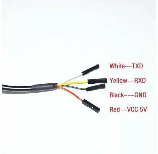 Alt view image 4 of 6 - FTDI FT232RL USB TO RS232 CONVERTER 4PIN 4 WAY DUPONT JUMPER DEBUG DOWNLOAD CABLE FOR RASPBERRY PI WITH PINOUT VCC GND TXD RXD 5M Length