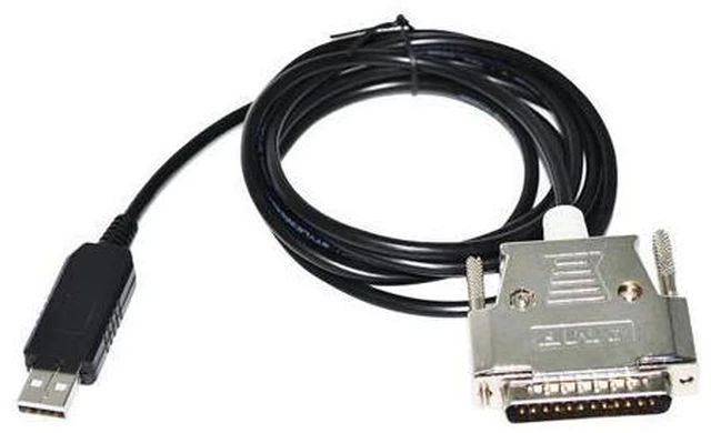 Main image of FTDI CHIP USB TO D-SUB 25 PIN DB25 MALE ADAPTER RS232 SERIAL COMMUNICATION CABLE FOR YASNAC LX3 MX3 CNC SYSTEM MACHINING CENTERS (Cable A) 5M Length