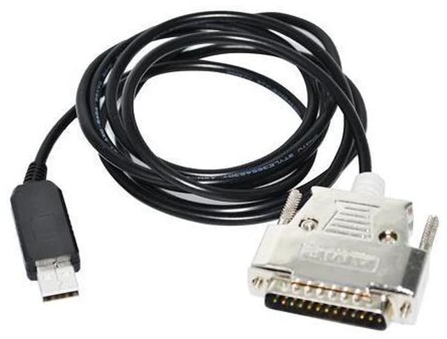 Alt view image 2 of 6 - FTDI CHIP USB TO D-SUB 25 PIN DB25 MALE ADAPTER RS232 SERIAL COMMUNICATION CABLE FOR YASNAC LX3 MX3 CNC SYSTEM MACHINING CENTERS (Cable A) 5M Length