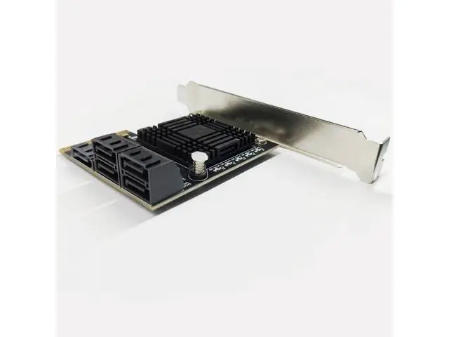 Alt view image 3 of 6 - Add On Cards PCIE SATA Controller PCI-E SATA Hub/Card PCIE to SATA 3.0 Card 5-Ports SATA3 SSD PCI Express X4 Gen3 Adapter