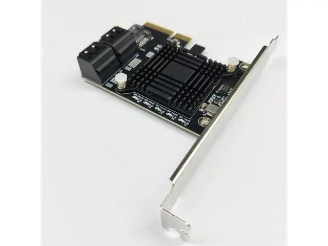 Alt view image 4 of 6 - Add On Cards PCIE SATA Controller PCI-E SATA Hub/Card PCIE to SATA 3.0 Card 5-Ports SATA3 SSD PCI Express X4 Gen3 Adapter