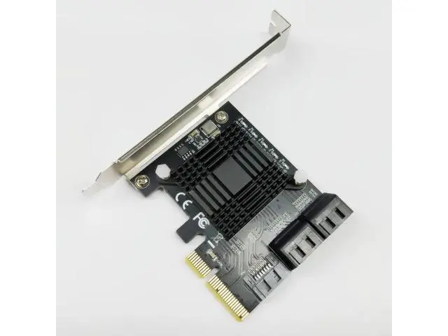 Alt view image 5 of 6 - Add On Cards PCIE SATA Controller PCI-E SATA Hub/Card PCIE to SATA 3.0 Card 5-Ports SATA3 SSD PCI Express X4 Gen3 Adapter