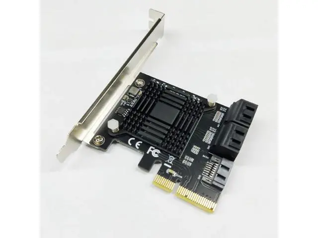 Alt view image 6 of 6 - Add On Cards PCIE SATA Controller PCI-E SATA Hub/Card PCIE to SATA 3.0 Card 5-Ports SATA3 SSD PCI Express X4 Gen3 Adapter