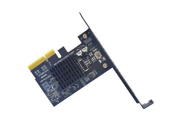 Alt view image 4 of 6 - PCI-E USB 3.2 GEN2*2 20Gbps TYPE E Expansion Card PCI Express 3.0 X4 to TYPE-E Adapter SATA Power for PC Front Panel USB C Riser