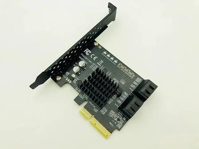 Alt view image 3 of 6 - Marvell 88SE9230 SATA PCI Express 4 Ports Expansion Card SATA Controller PCI-E Raid Card PCI E to SATA3.0 Adapter Converter Card