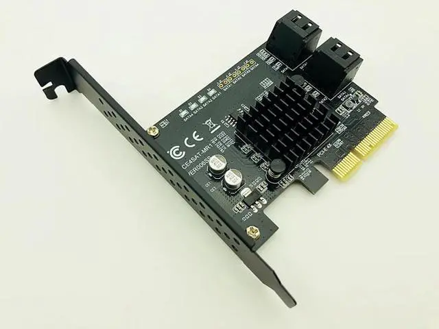 Alt view image 2 of 6 - Marvell 88SE9230 SATA PCI Express 4 Ports Expansion Card SATA Controller PCI-E Raid Card PCI E to SATA3.0 Adapter Converter Card