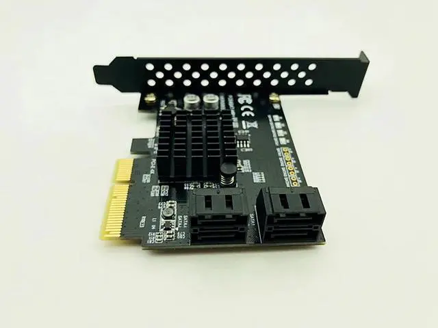 Alt view image 5 of 6 - Marvell 88SE9230 SATA PCI Express 4 Ports Expansion Card SATA Controller PCI-E Raid Card PCI E to SATA3.0 Adapter Converter Card