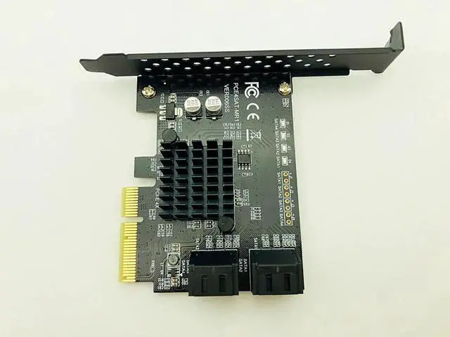 Alt view image 4 of 6 - Marvell 88SE9230 SATA PCI Express 4 Ports Expansion Card SATA Controller PCI-E Raid Card PCI E to SATA3.0 Adapter Converter Card
