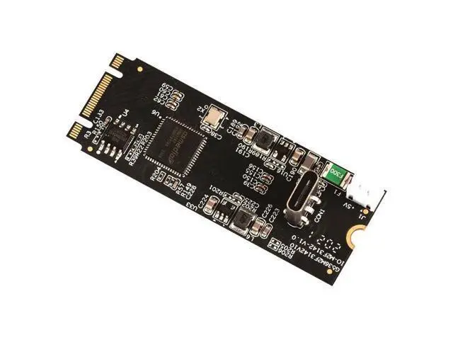 Alt view image 3 of 6 - M.2 to Type C Expansion Card M.2 M/B Key to USB3.2 Gen2 10Gbps USB C Riser ASM3142 Chip M2 22x60 Data Transfer Converter Adapter