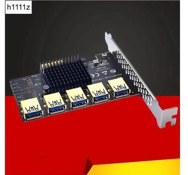 Main image of PCIE 1 to 5 Riser Adapter PCIE X1 to USB 3.0 Multiplier PCI Express Riser Card For Graphic Card Bitcoin Miner Mining Add On Card