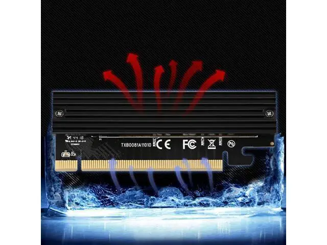 Alt view image 4 of 6 - Add On Cards PCIE to M2 Adapter M.2 to PCIE X16 Adapter M2 SSD Adapter SSD M2 NVME PCI-E M Key Supports 2230-2280 M.2 SSD
