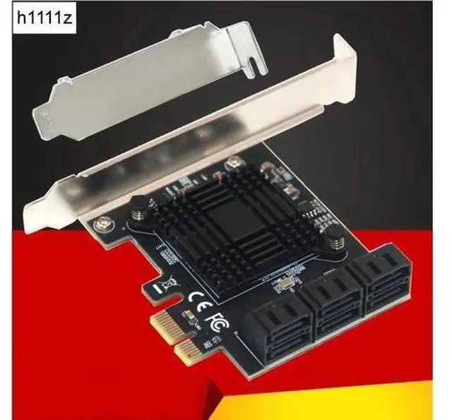 Main image of Chi a Mining PCIe Gen3 X1 to 6 Port 6G SATA III 3.0 Controller Non Raid Expansion Card w/ Low Profile Bracket SATA PCI-E Adapter