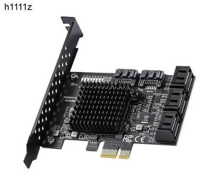 Main image of PCIe to 8 Port SATA Expansion Card SATA3 3 6Gb HDD SSD Adapter PCI E Express X1 Controller Extension Multiplier Riser for Mining