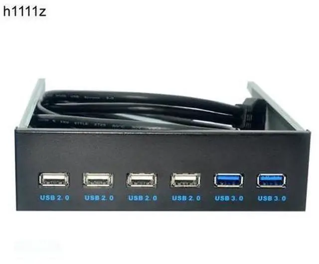 Main image of for Desktop USB3.0 Optical Drive Front Panel 5.25inch USB HUB 9PIN 19PIN to 4Ports USB2.0+ 2Ports USB 3.0 for PC Floppy Bay Tray