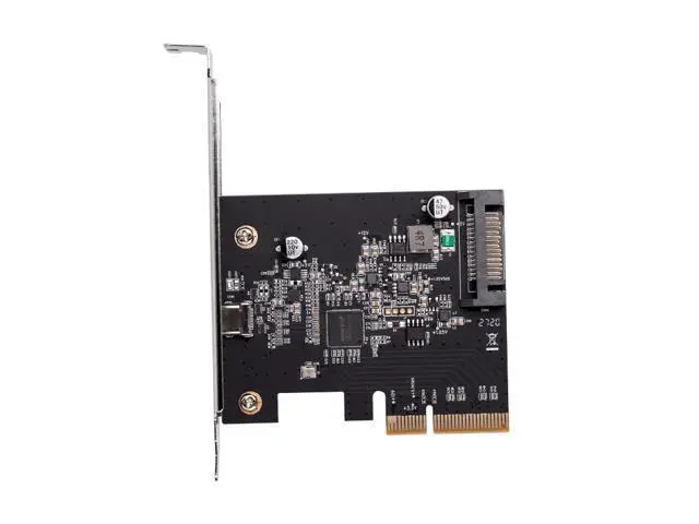 Alt view image 2 of 6 - USB 3.2 Type C PCI Express Type C Expansion Card PCIE Type C Adapter PCI E 4X Express to USB 3.2 Gen 2x2 20Gb Gen3 PCIE3.0 Riser