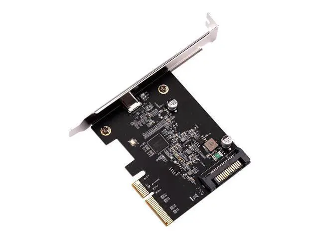 Alt view image 3 of 6 - USB 3.2 Type C PCI Express Type C Expansion Card PCIE Type C Adapter PCI E 4X Express to USB 3.2 Gen 2x2 20Gb Gen3 PCIE3.0 Riser