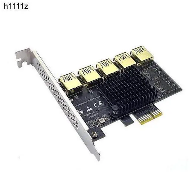 Main image of PCI Express Multiplier Riser Card PCIE 1 To 5 Ports USB 3.0 Hub Express 1X 4X 8X 16X Extender Riser For Video Card Miner Mining