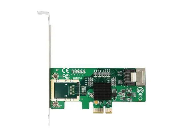 Alt view image 2 of 6 - PCIE SATA Expansion Card PCI Express X1 to SFFF-8087 4 Port SATA3.0 6Gb Controller Marvell 9215 Chip Converter Riser for HDD SSD