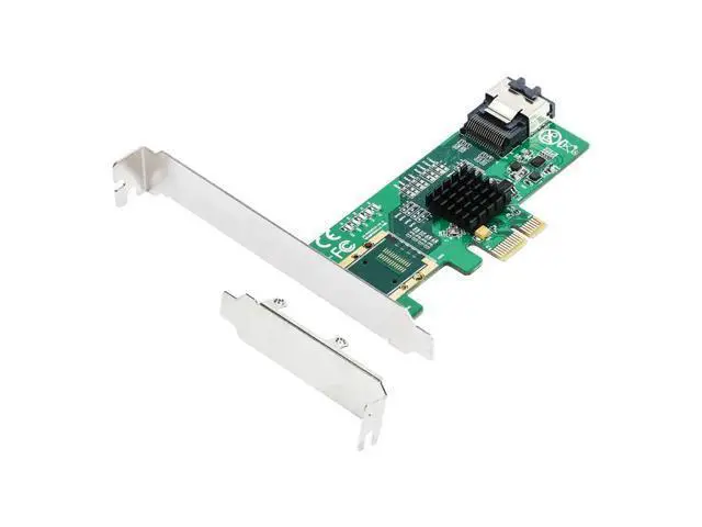 Alt view image 4 of 6 - PCIE SATA Expansion Card PCI Express X1 to SFFF-8087 4 Port SATA3.0 6Gb Controller Marvell 9215 Chip Converter Riser for HDD SSD