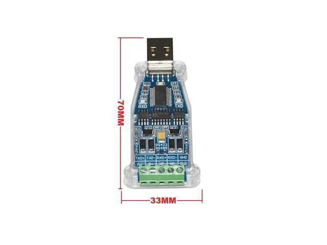 Alt view image 2 of 6 - INDUSTRIAL FTDI FT232RL CHIP USB TO RS485 RS422 MODULE COMMUNICATION CONVERTER ADAPTER, 485 422 TO USB ADAPTOR WITH TXD RXD LED (USB-RS485 WITH VCC) (0)