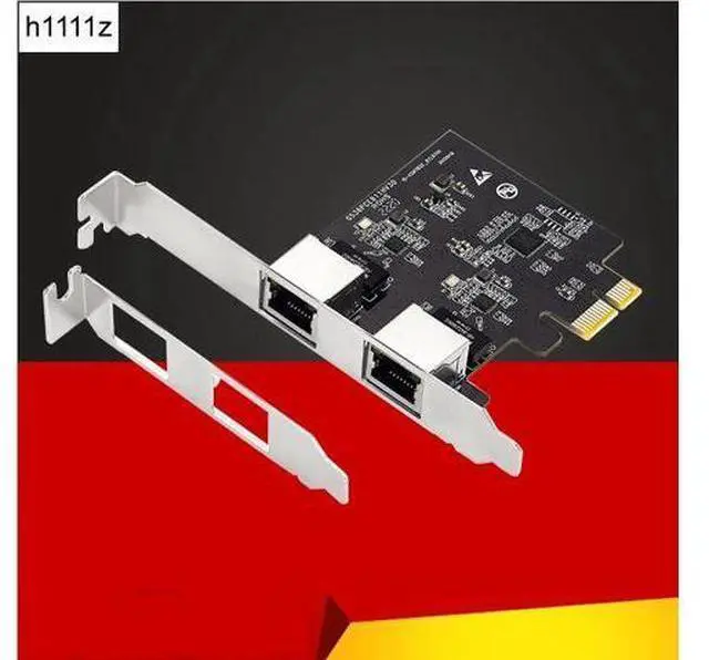 Main image of Network Card PCI Express X1 to 2 Port RJ45 Gigabit Ethernet Adapter Lan 10/100/1000Mbps NIC Realtek RTL8111H Chip for PC Desktop