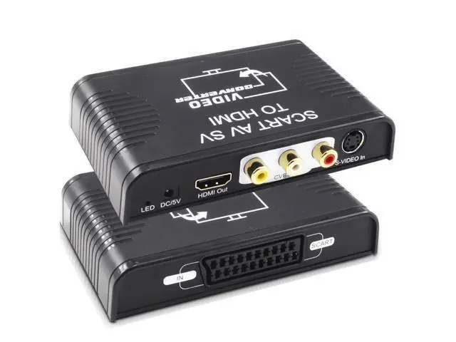 Alt view image 2 of 6 - Scart AV Svideo to HDMI Video Switch Scart S-video Composite AV RCA To HDMI Video& Audio Converter Box for DVD Multimedia to TV