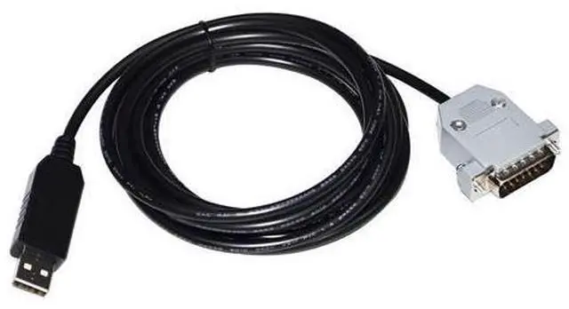 Main image of FTDI FT232RL USB TO D-SUB 15PIN DB15 MALE ADAPTER RS232 SERIAL COMMUNICATION CABLE FOR MKS PDR2000 PRESSURE & VACUUM METER TO PC 5M Length