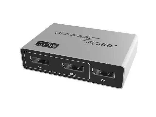 Alt view image 5 of 5 - 8K Displayport 1.4 Switch 2 in 1 out DP Bi-Direction Switch Converter 2x1/1x2 8K 60Hz HDR DP Switch Displayport Switch Splitter