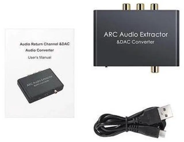 Main image of DAC Audio Converter ARC Audio Extractor HDMI-compatible Optical SPDIF Coaxial to Analog 3.5mm Digital to Analog Audio Converter(A)