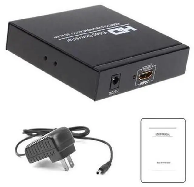 Main image of HDMI to HDMI + AV Converter 1080P HDMI to 3RCA CVBS AV Composite Video Audio Scaler Adapter for Monitor TV Projector Camera(With US Plug)
